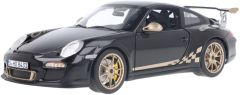 Norev Porsche 911 GT3 RS 2009 Black & white gold metallic 