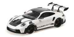 Minichamps Porsche 911 (992) GT3RS 2023 white w/ black wheels & decor