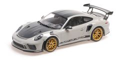Minichamps Porsche 911 GT3 RS (991.2) 2019 Chalk W/ Weissach Package W/ Golden Magnesium Wheels