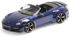  Minichamps Porsche 911 (992) TURBO S Cabriolet Blauw